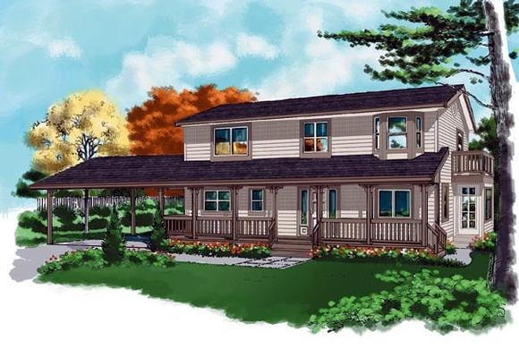 House Plan 76006 Elevation