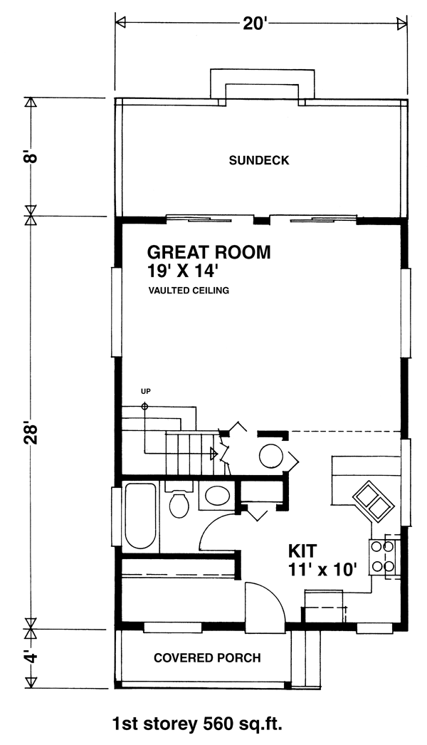 Narrow Lot Traditional Level One of Plan 76009