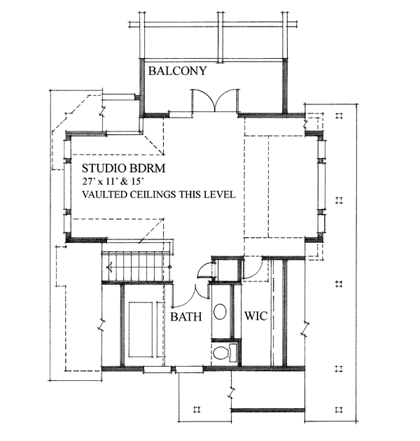 Contemporary Craftsman Level Two of Plan 76010