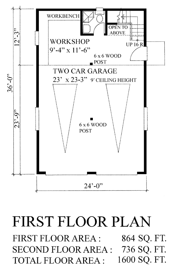 Cottage Craftsman Level One of Plan 76019