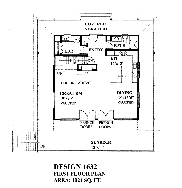 Cottage Country Level One of Plan 76059