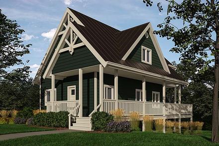 Cottage Traditional Elevation of Plan 76060