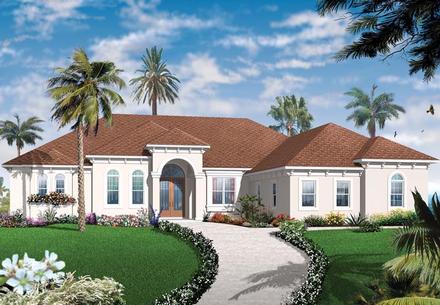 Florida Mediterranean Elevation of Plan 76104