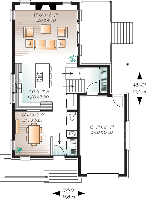 Contemporary Level One of Plan 76119