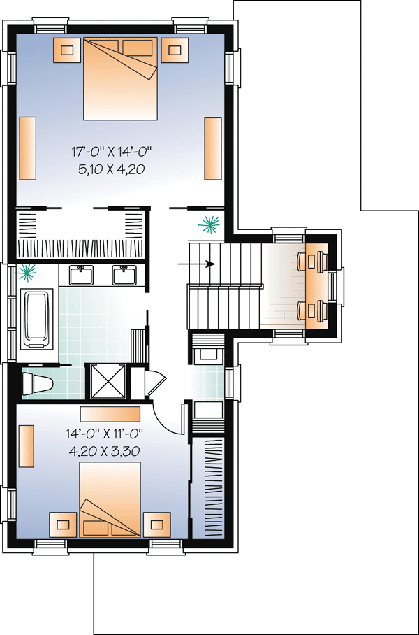 Contemporary Level Two of Plan 76119
