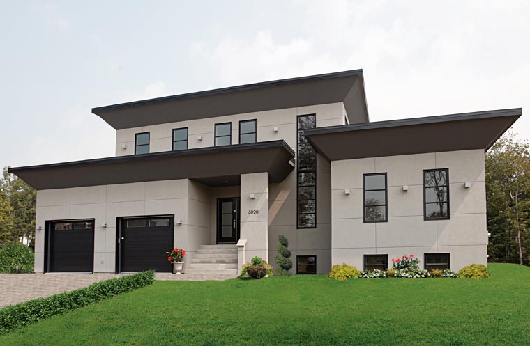 Contemporary Plan with 3198 Sq. Ft., 4 Bedrooms, 3 Bathrooms, 1 Car Garage Picture 4