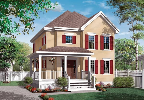 Plan 76132 | Country Style with 3 Bed, 2 Bath