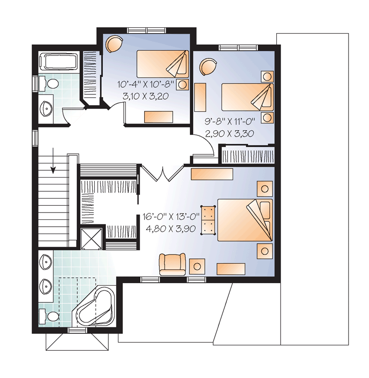 Traditional Level Two of Plan 76141