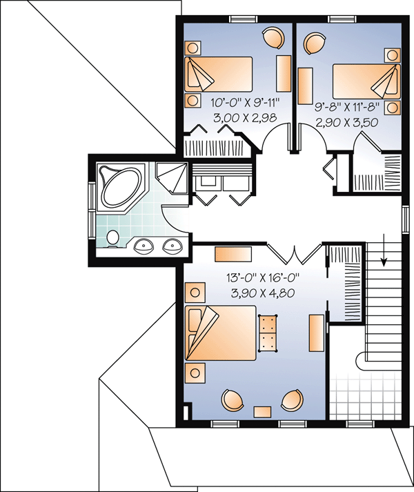 Traditional Level Two of Plan 76142