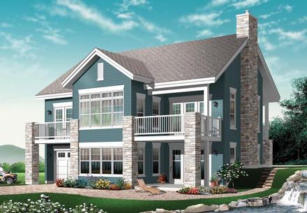 Craftsman Traditional Elevation of Plan 76150