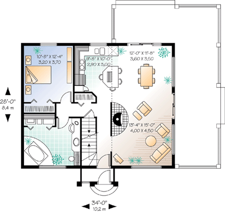 House Plan 76170 First Level Plan