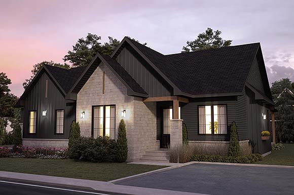 House Plan 76174 Elevation