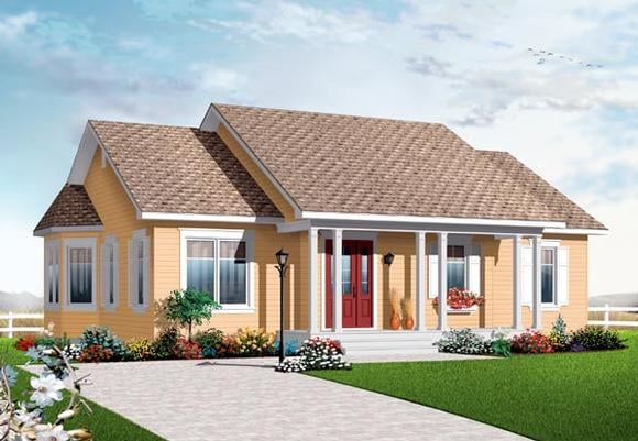 House Plan 76189 Elevation