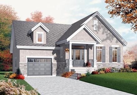 Bungalow Craftsman Elevation of Plan 76200