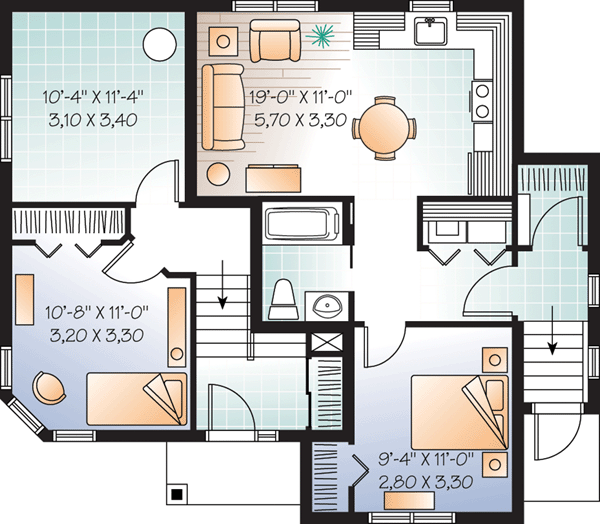  Lower Level of Plan 76204