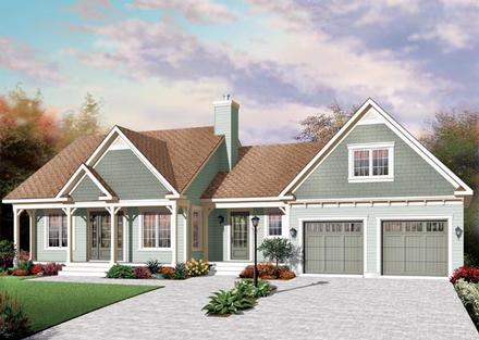 House Plan 76219 Elevation