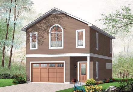 Garage Plan 76227 - 2 Car Garage Apartment Elevation