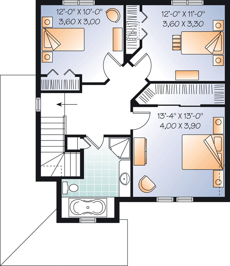 Country Traditional Level Two of Plan 76236