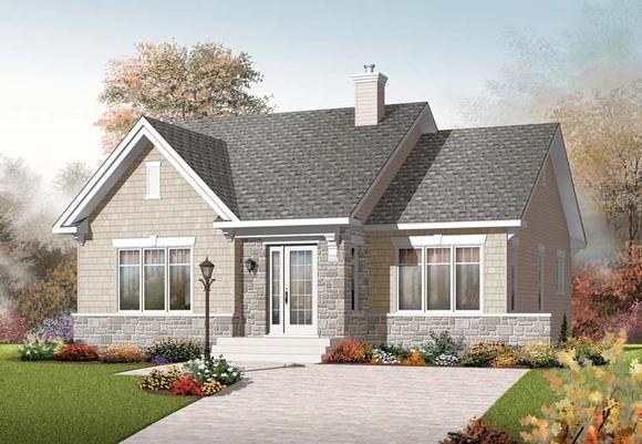 House Plan 76247 Elevation