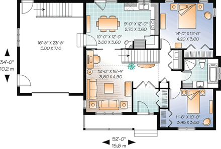 House Plan 76251 First Level Plan