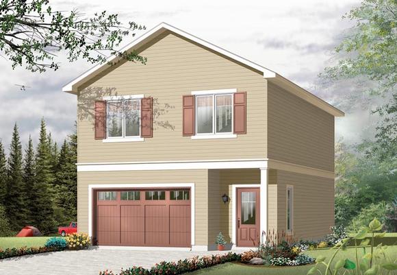 Garage Plan 76270 1 Car Apartment, Garage Plans With Apartments On Top