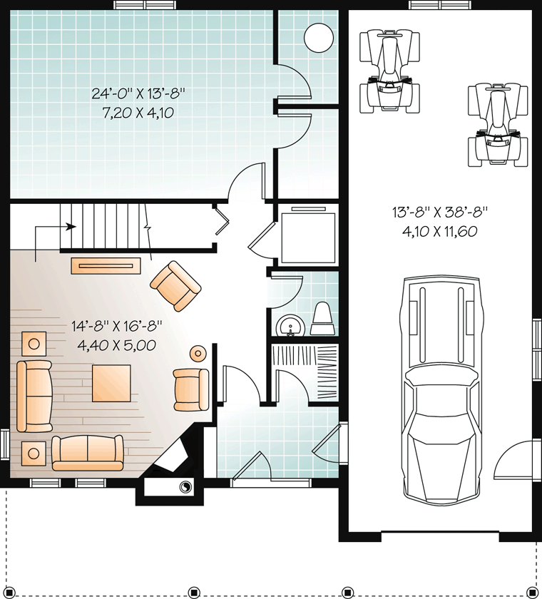 Coastal Lower Level of Plan 76273