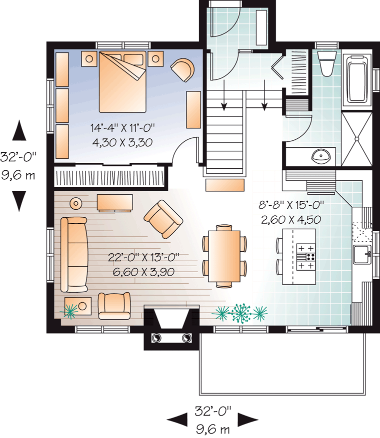 Contemporary Level One of Plan 76276