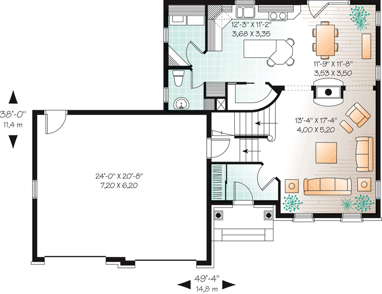 Colonial Traditional Level One of Plan 76279