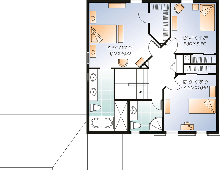 Colonial Traditional Level Two of Plan 76279