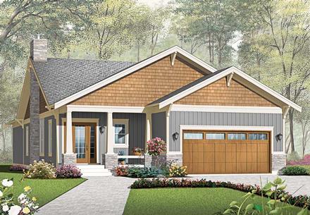 Craftsman Elevation of Plan 76293