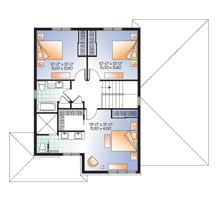 Contemporary Modern Level Two of Plan 76324