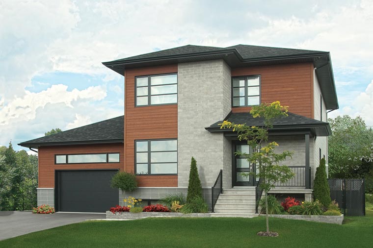 Contemporary, Modern Plan with 1768 Sq. Ft., 3 Bedrooms, 3 Bathrooms, 1 Car Garage Picture 3