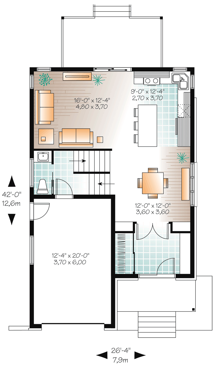 Contemporary Level One of Plan 76325