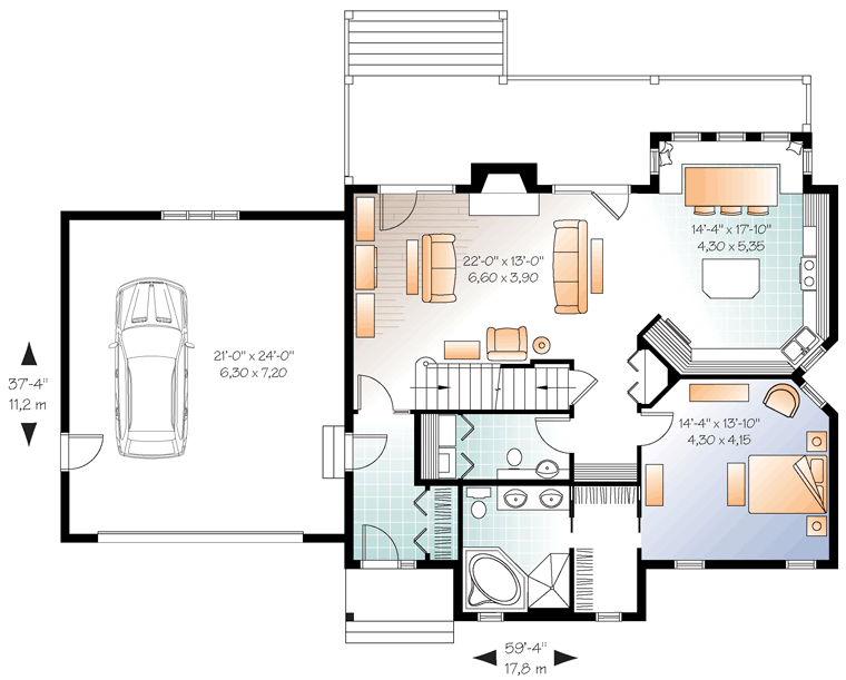 House Plan 76330 at FamilyHomePlans.com