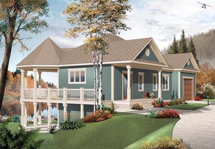 Cottage Country Elevation of Plan 76332