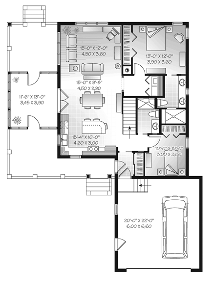 House Plan 76335 First Level Plan