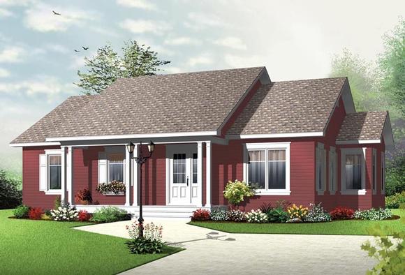 House Plan 76344 Elevation