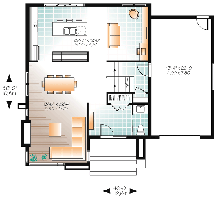 Contemporary Level One of Plan 76367