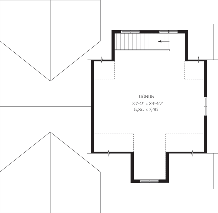Garage Plan 76374 - 3 Car Garage Apartment Level Two