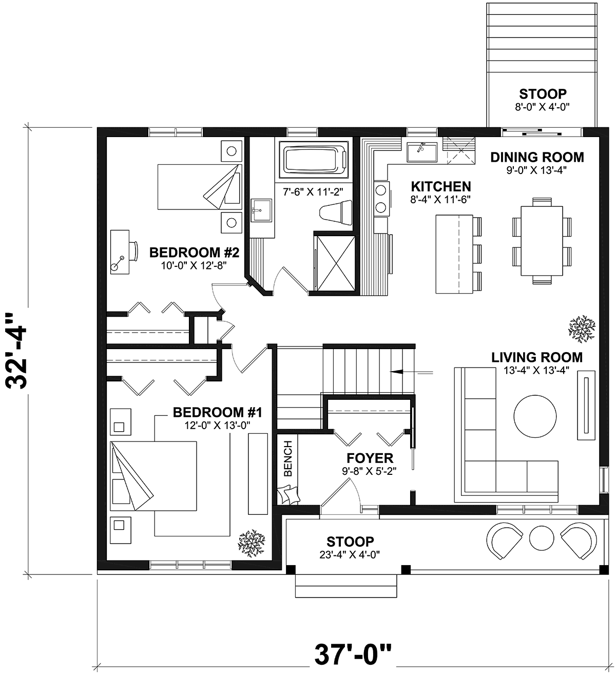 Country Traditional Level One of Plan 76384