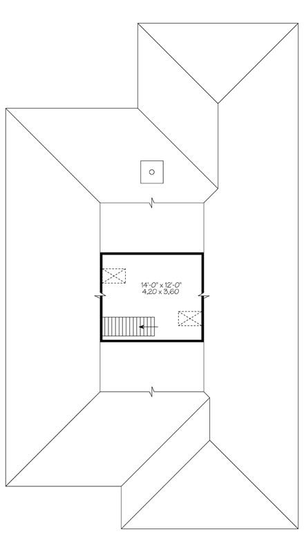 House Plan 76387 Second Level Plan