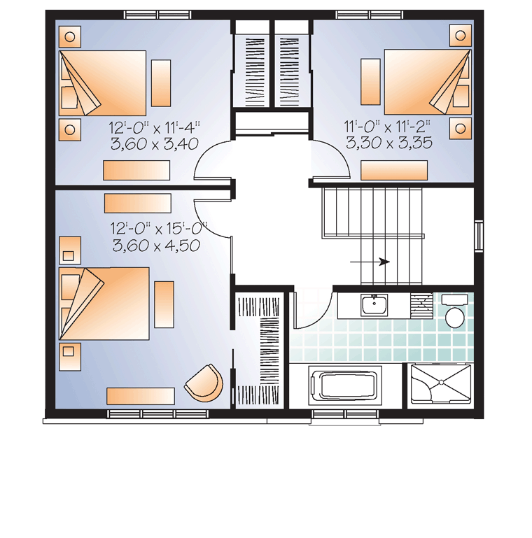 Contemporary Level Two of Plan 76392