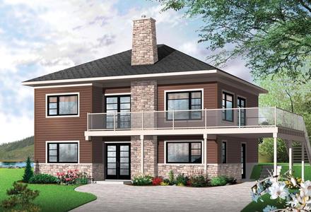 Contemporary Cottage Elevation of Plan 76397