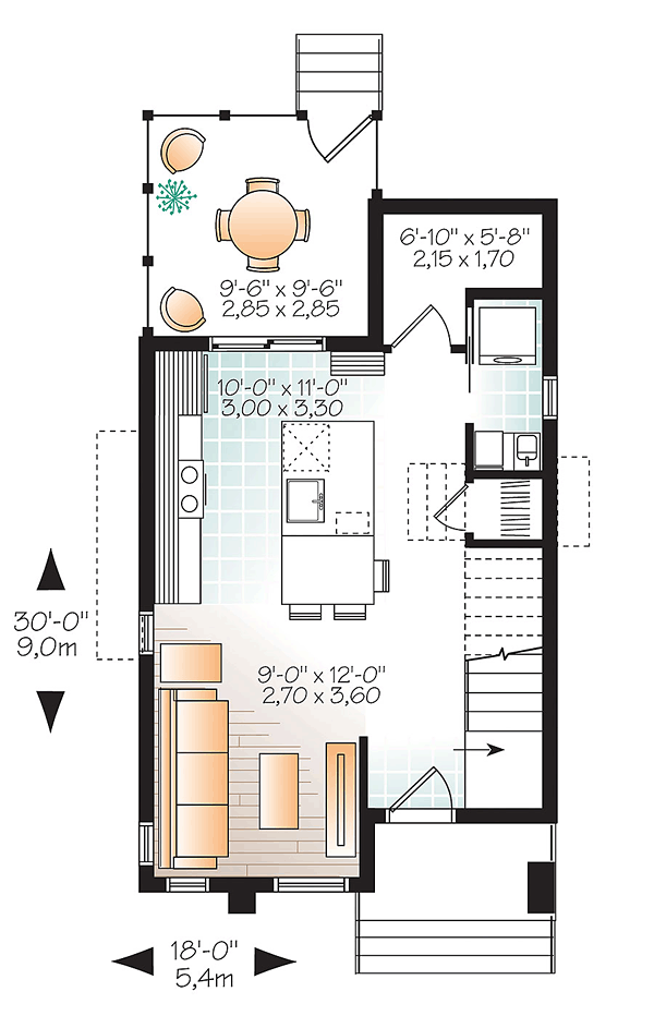 Contemporary Level One of Plan 76398