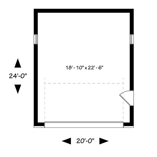 Contemporary Modern Level One of Plan 76400