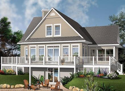 Coastal Country Traditional Elevation of Plan 76409