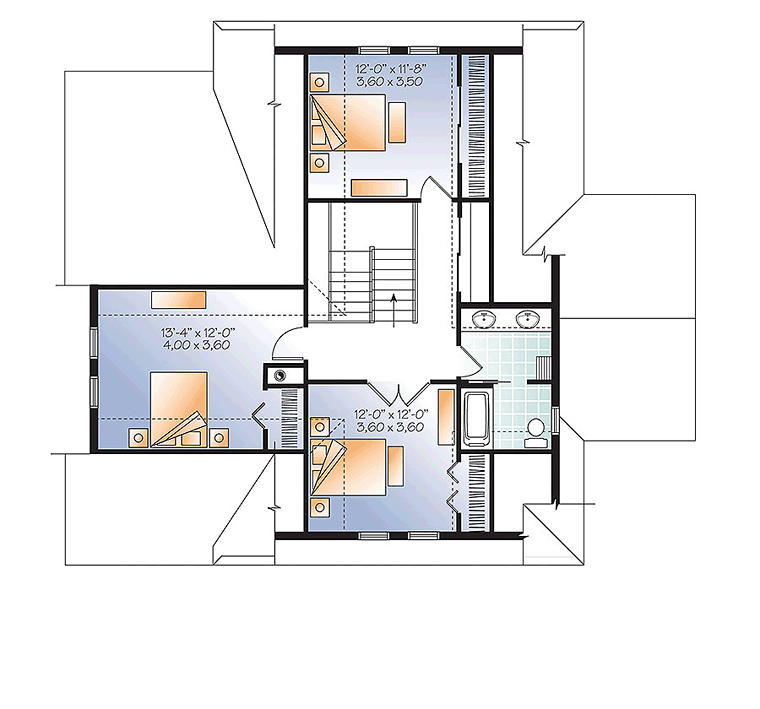 Coastal Contemporary Country Traditional Level Two of Plan 76410