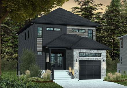 House Plan 76412 Elevation