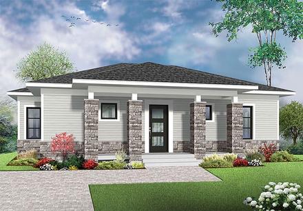 House Plan 76437 Elevation