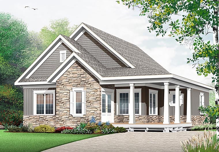 Plan 76448 Craftsman House With 3 Bed Bath